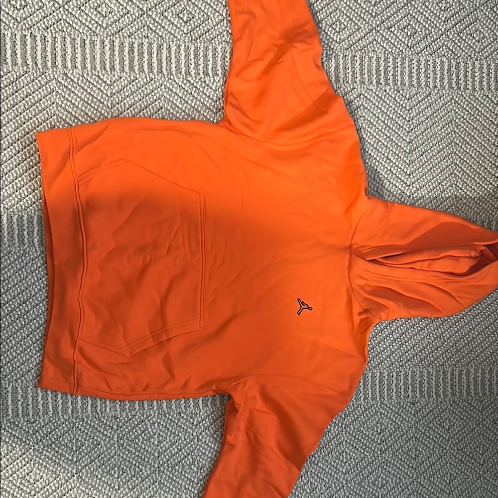 Orange Hoodie with Logo Nike Jordon logo